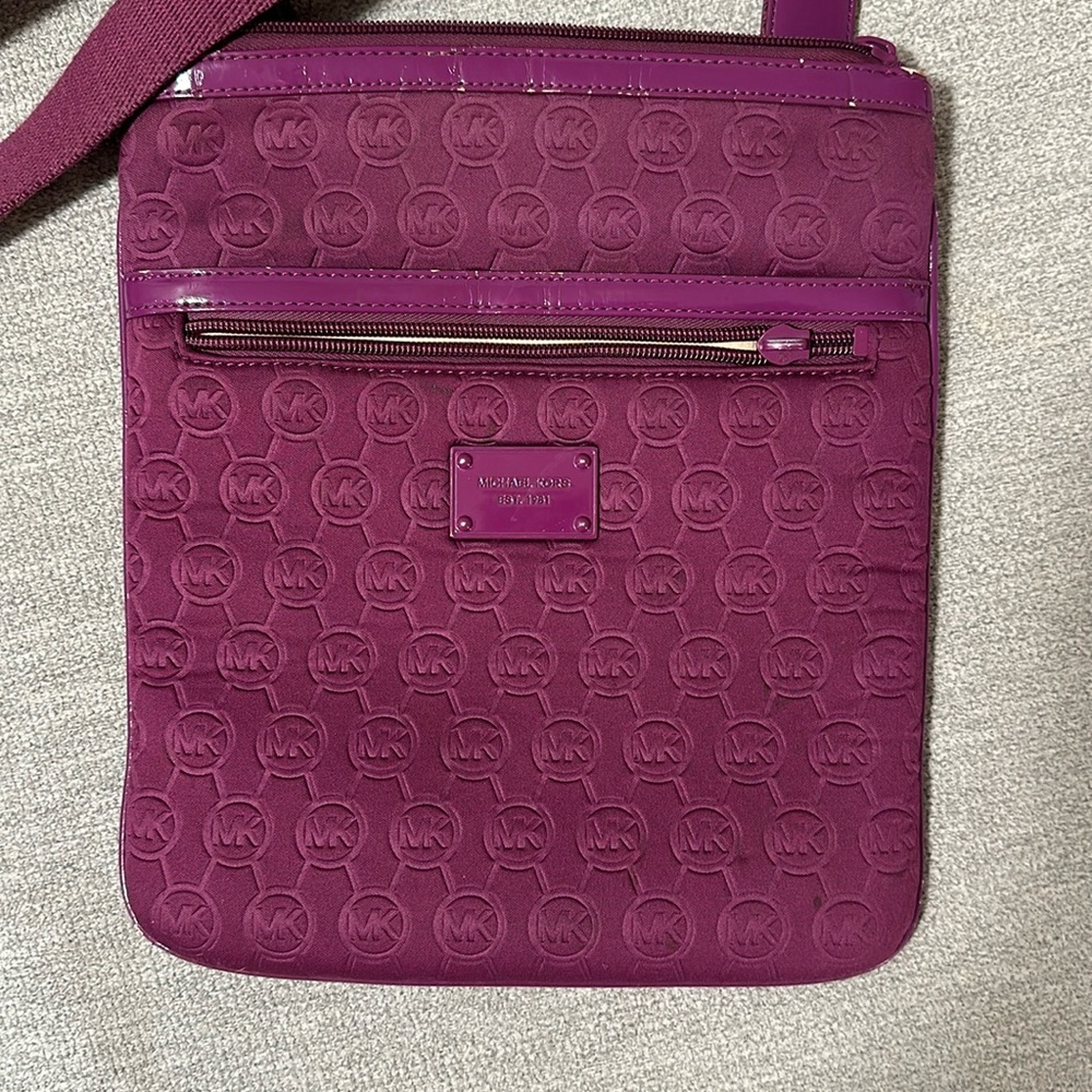 Michael Kors purse Crossbody, bright purple